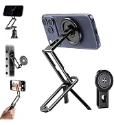 Jkoailiwi E18 Magnetic Phone Tripod Stand, Black | Model E18, Magnetic Mount, Phone Compatible, T...