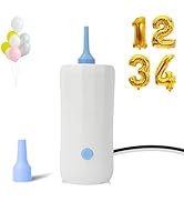 Kusamue ABS Balloon Pump Electric Air Pump for Long Balloon Inflator Blower Machine for Birthday ...