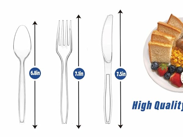 360 Count Extra Heavy Duty Clear Plastic Silverware