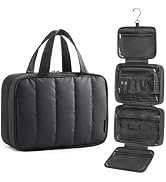 BAGSMART Travel Toiletry Bag for women, Portable Hanging Hook Makeup Bag Organizer, Waterproof Ma...