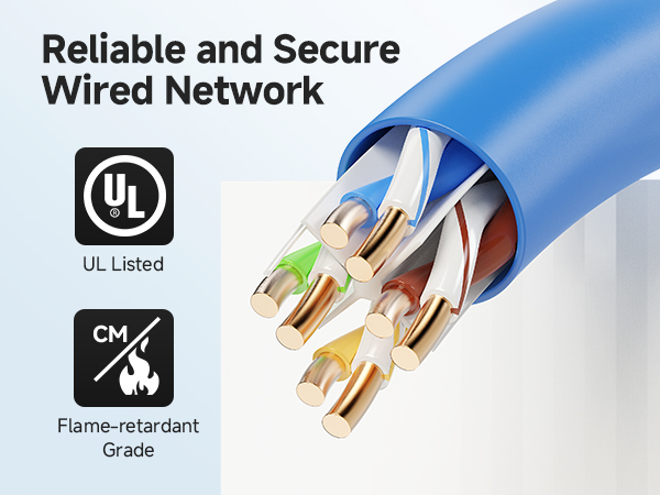 23AWG solid bare copper bulk ethernet cable for efficient data transfer up to 10Gbps