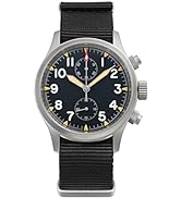 TACTICAL FROG Militado Military Chronograph Watches 39mm Sapphire Crystal Pilot Watch VK61 Quartz...