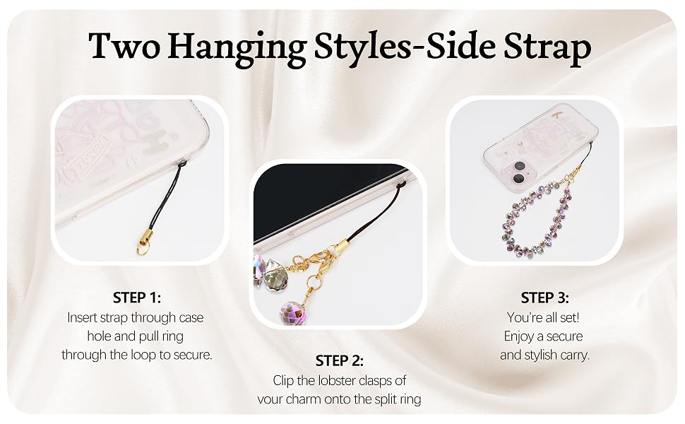 Crystal Phone Wrist Strap