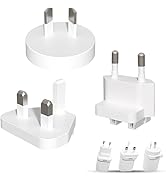 UZJ 3-Pack Universall Travel Plug Adapter, US to Europe/UK/Australia (Type C/G/I), FCC Certified,...