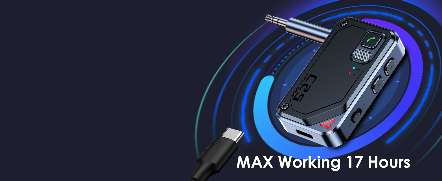 bluetooth transmitter Built in Battery