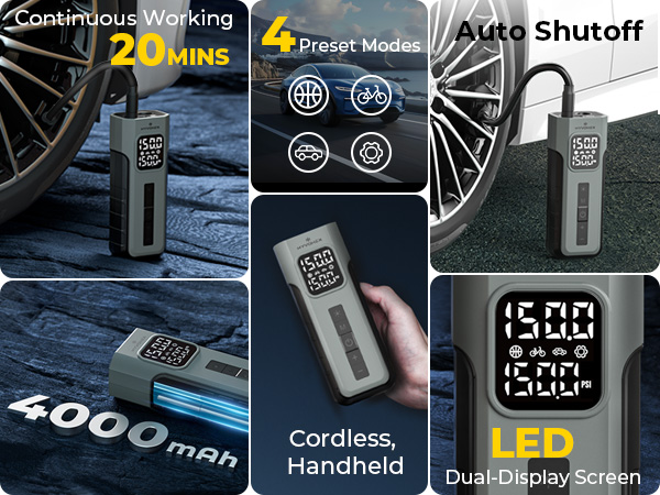 Tire Inflator Portable Air Compressor