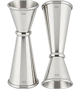 Goldelith Cocktail Jigger Set 1oz/2oz, Double Sided Stainless Steel Measuring Cups, Shot Measure ...