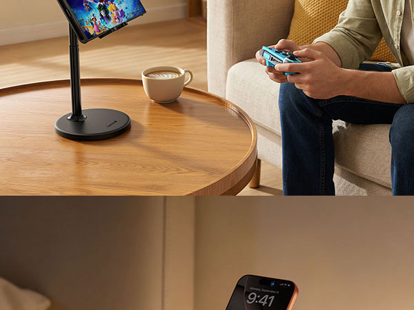 vertical phone stand cell phone stand holder for desk iphone 17 16 15 14 13 pro max air video