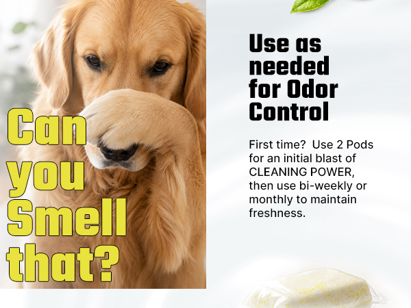 use as needed for odor control