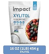 Impact - Xylitol Granular Sweetener - Plant-Sourced, Low Carb, No Additives, Oral Care Support, Z...
