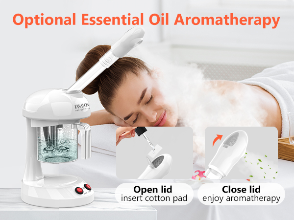Ozone Facial Steamer - TASALON Face Steamer for Facial, Facial Steamer with Removable Water Cup,