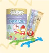 Jack N' Jill Fairy Floss Dental Flossers - Slides Easily Between Teeth, Handles Made from Plants