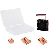 DVOZVO Cooling Fan Coper Heatsink Pack Cooler Cooling Kit for Orange Pi 5 Plus,Orange Pi 5 Plus h...