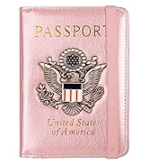 TOURSUIT RFID Passport and Vaccine Card Holder Combo, Travel Document Holder Case Cover, Leather ...