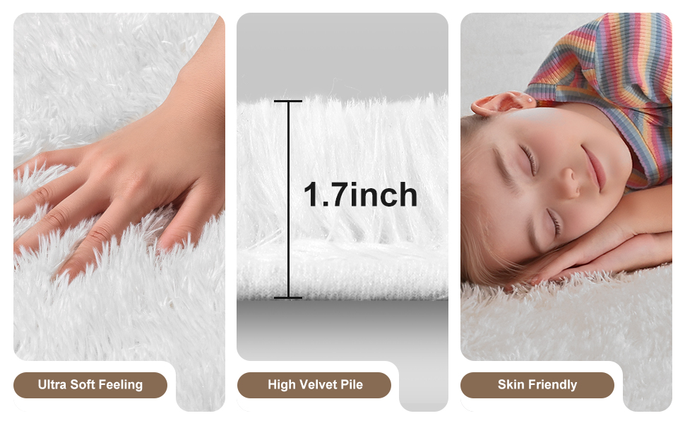 Mhyup Cream White Area Rugs 9x12 Living Room