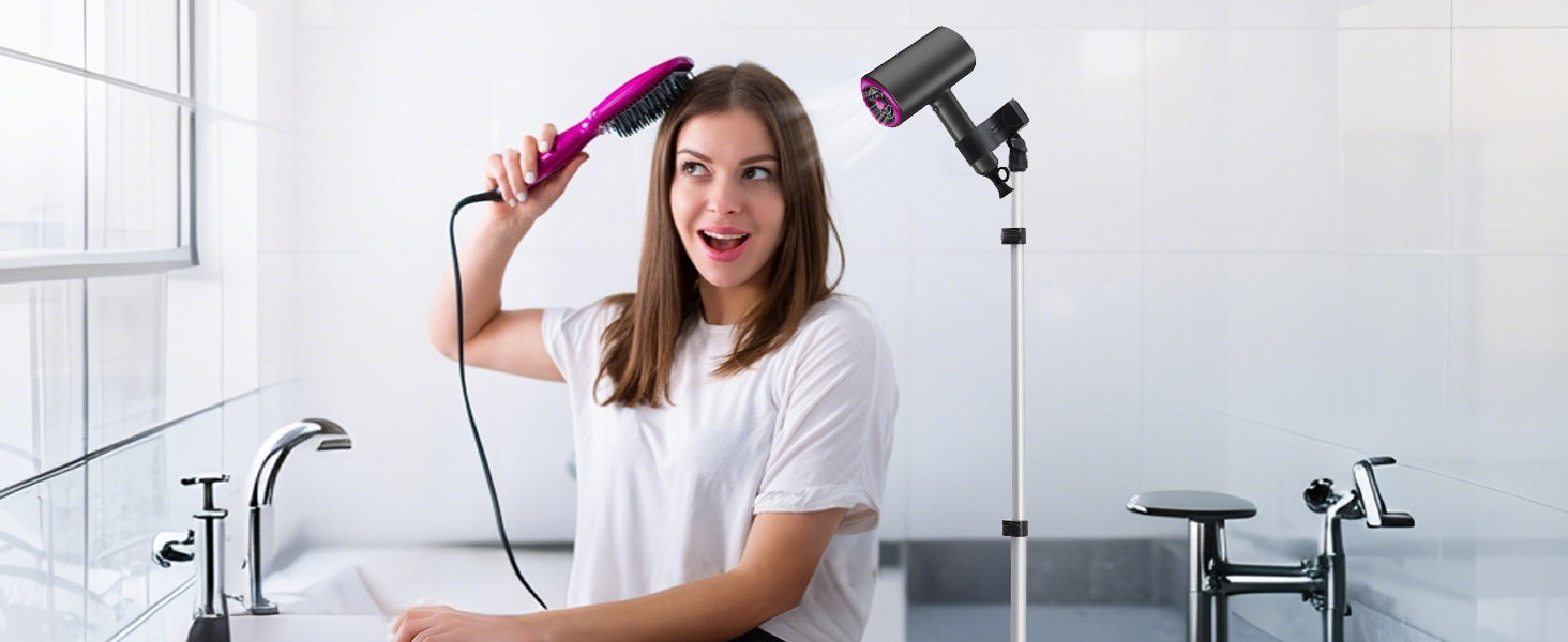 hairdryer holder for bathroom