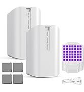 Stoga Cordless Fruit Fly Trap for Indoors and Outdoors – 2 Device + 10 Refills Rechargeable Gnat ...