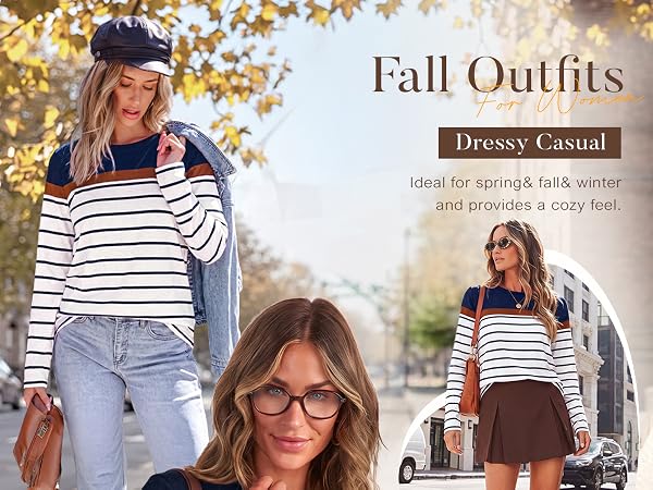Long Sleeve Shirts for Women Fall Fashion Outfits