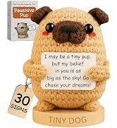 Dog lover Gifts for Women - Handmade Positive Crochet Animal with 30 Uplifting Signs from Your Be...