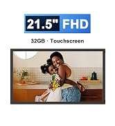 FRAMEO 21.5 Inch Touchscreen Large Digital Photo Frame, 1920x1080 WiFi Digital Picture Frame 64GB...