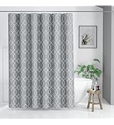 Yimobra Shower Curtain, Small Half Size Stall Shower Curtain 72 x 72 Inch, Geometric Modern & Chi...