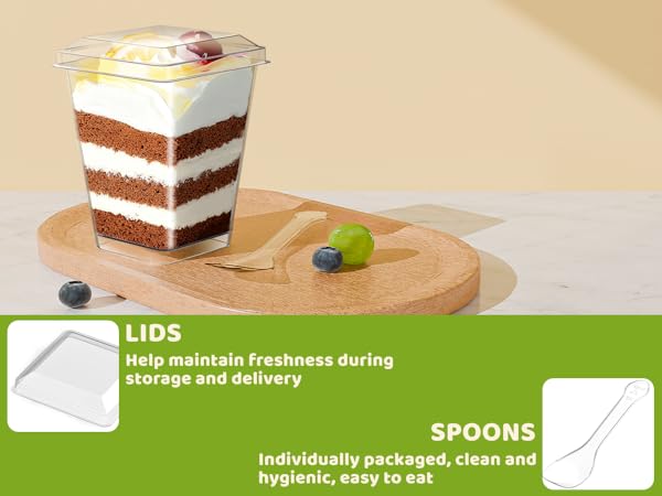 Plastic Dessert Cups