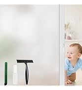 STATINT Frosted Glass Window Film Privacy Sun Blocking UV Protection Window Clings Bathroom Non A...