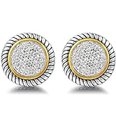 UNY Jewel Jewelry Make a Statement With Our Two Tone Twisted Cable Wire Round Circle French Clip ...