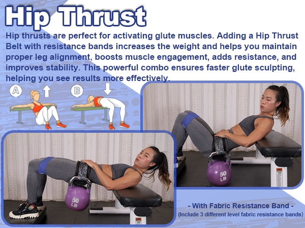 hip thrust weight support belt