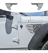 Smeyta Side Fender Vent American Flag Decals,USA Flag Sticker for Jeep Wrangler JL JLU 2018-2022 ...