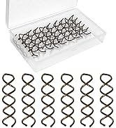Spiral Bobby Pins Brown with Storage Tin, 20 Pcs Spin Pins for Hair (2 Inch), Premium Spiral Hair...