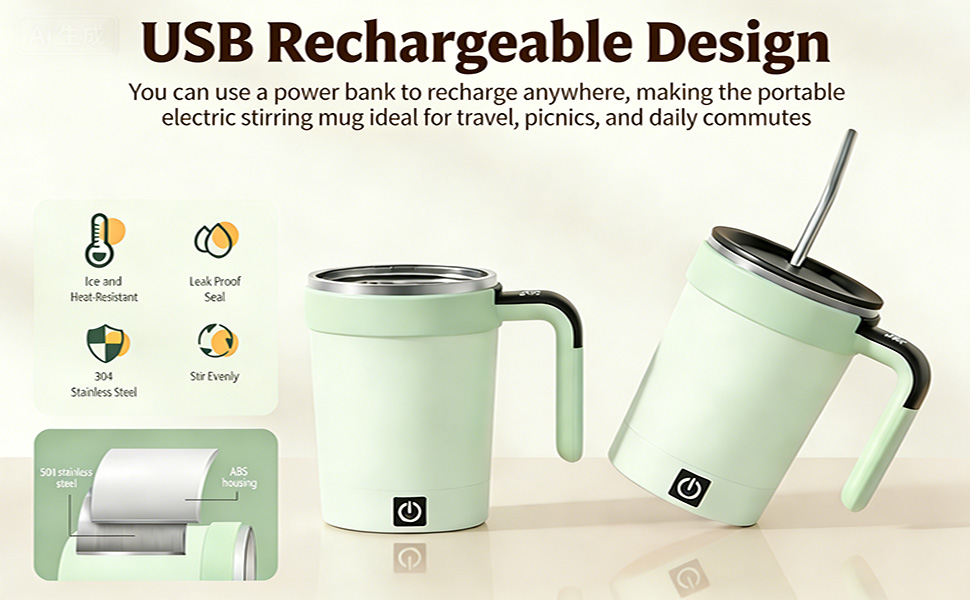 self stirring coffee mug