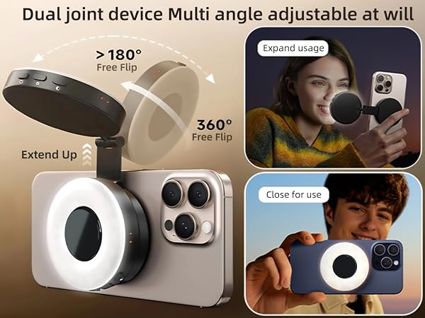 rotatable selfie led light