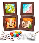 GarfxG Needle Felting Kit for Beginners, 4 Pcs Wool Needle Felt Painting Kit with Needles, Foam P...