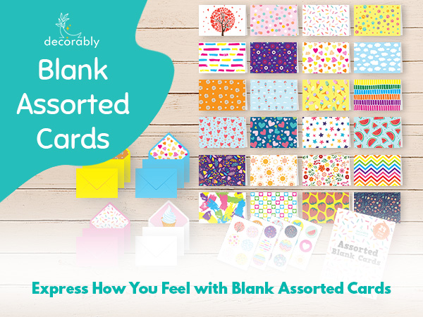 assorted blank cards