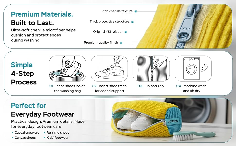 Shoe Washing Machine Bag