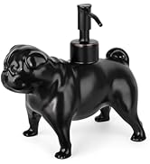 NEWHENGS Pug Shaped Soap/Lotion/Hand Sanitizer Dog Lover Stainless Steel Pump Dispenser for Dog G...