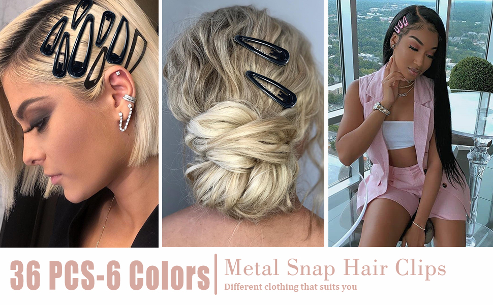 snap hair clips