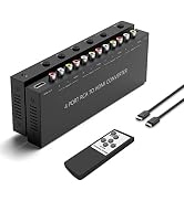 4 Port RCA to HDMI Converter 4 Way RCA Composite CVBS AV Switch to HDMI Converter Adapter Support...
