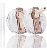 CeleVista 2 Pack Replacement Lid for Stanley 40 oz Quencher H2.0 & ProTour, Flip Straw Tumbler Li...