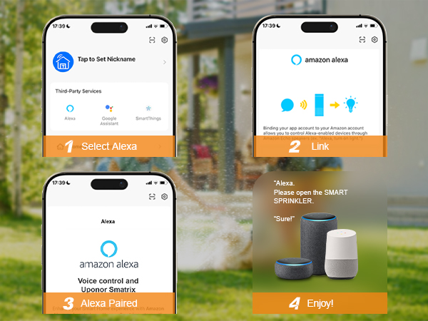Smart WiFi Sprinkler Timer 1 Zone Alexa & Google Voice Compatible