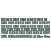 MOSISO Keyboard Cover Skin Compatible with MacBook Air 15 M3 A3114 M2 A2941/Air 13.6 M3 A3113 M2 ...