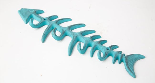 fish bones wall mounted towel rack comfify