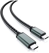 Nylon Braided Short USB C to Micro USB Cable 0.2M/0.65 FT, USB Type C to Micro USB Charger Cable ...