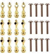 INCREWAY 12Pcs Railing Bracket Spindles Furniture Connectors, Metal Shelf Mounting Base, Decorati...