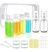 Wowang Travel Size Bottles for Toiletries 10 Pack Travel Size Toiletries TSA Approved Shampoo and...