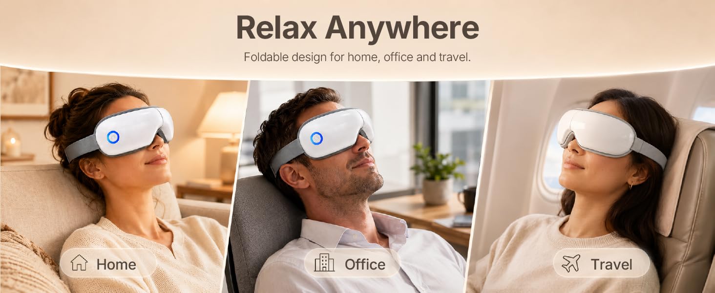 eye massager with heat