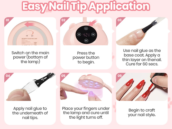 Beetles Gooseneck UV Nail Lamp - Meowgic MilkKitty Mini LED Nail Light