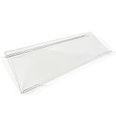 Gecnroi Acrylic Tilted Computer Keyboard Stand Holder, 16.9" x 5.7" Keyboard Riser with Silicone ...