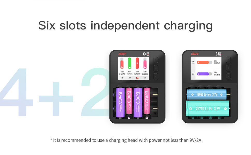 Six slots independent charging
